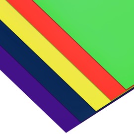 Kosiz 25 Sheet Neon Poster Board 22 x 28 Inch,assorted Colors Fluorescent Large Poster Board,neon Paper Cardstock Display Drawing for Craft Project(Assorted Color)