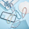 BEEFLYING 5 Pcs Crystal Beaded Cell Phone Lanyard Charm Straps
