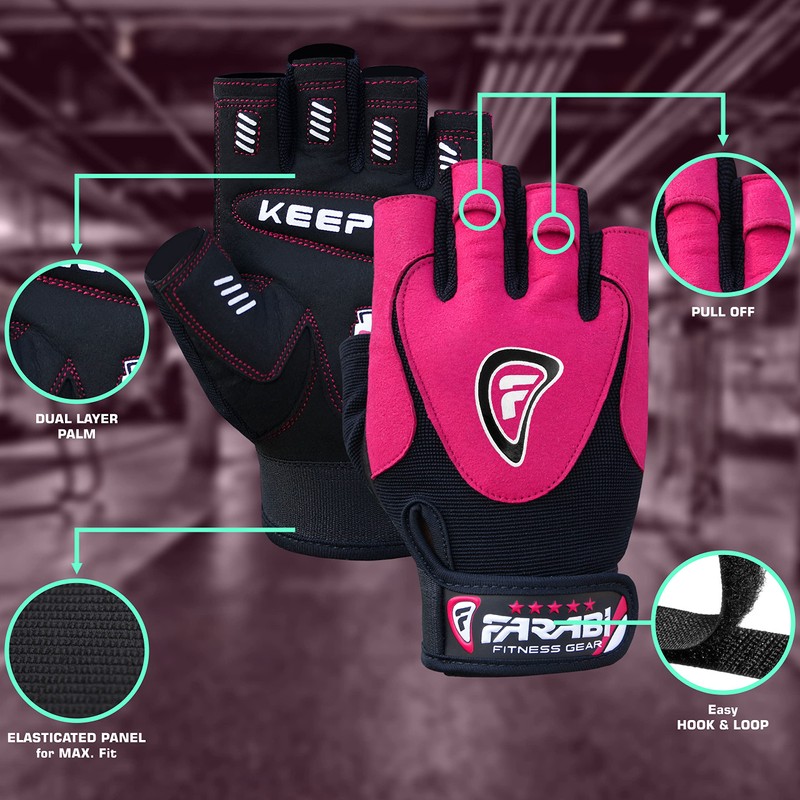 Farabi Weight Lifting Gloves weight training gloves Gym fitness workout