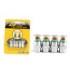 GANAZONO 4pcs Tire Valve Caps Car Tyre Pressure Monitor Stem