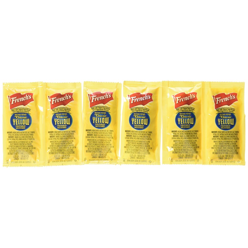 French's Classic Yellow Mustard Packets - 500 Count (Pack of