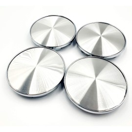 JK Set of 4 Alloy Wheel Hub Centre Caps 60mm Chrome Silver No Logo