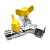 BesNPT G1/2" Female x Male x Male Y-Shape 3-Way Shut-Off