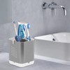 Boperzi Toothbrush Holder Toothpaste Organizer Drainage for Bathroom Vanity, Detachable