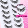Veleasha Natural Lashes Wispy Eyelashes Soft False Eyelashes with Clear
