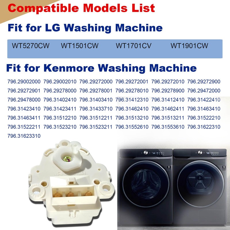 4681EA1009H Washing Machine Clutch Motor Compatible with LG Kenmore Washer