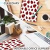 Qnhij Ladybug Spiral Notebook 5.5x8.3, Ladybird Notebook, Ladybug Gifts for