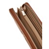 GUESS Women's Laurel SLG Large Zip Around Wallet, Cognac