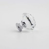 MDPLY 5 Pack Crystal Glass Cabinet Knobs-30mm Diamond Shape Pulls