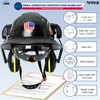PerldVerge Full Brim Hard Hats Construction OSHA Approved with Visor