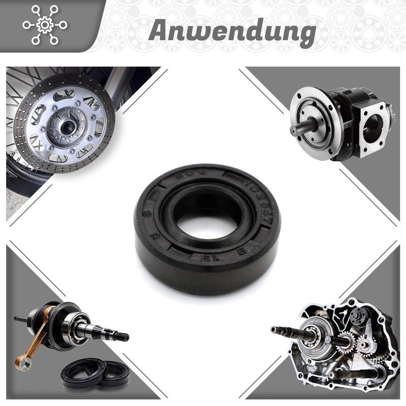 Parts and Parts Shaft seal 9 x 19 x 6