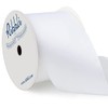 Ribbli White Double Faced Satin Ribbon, 2” x Continuous 10