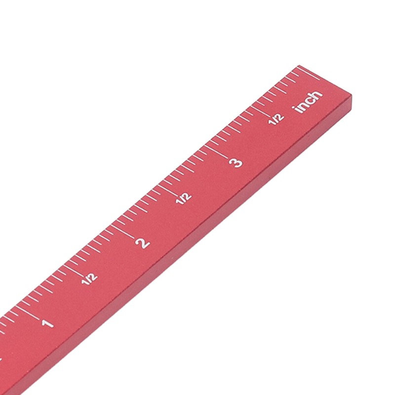 Center Gauge 100mm 45° 90° Aluminum Alloy Line Ruler Measuring