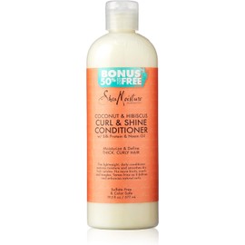 Shea Moisture Coconut & Hibiscus Curl & Shine Conditioner, 19.5 Pound