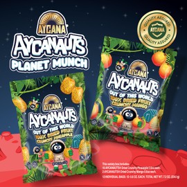 Aycanauts Dried Fruit Mix Planet Munch Mix – Crunchy Pineapple & Mango – Naturally Sweet Snack, Gluten-Free, High Fiber, No Added Sugar
