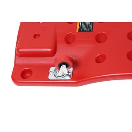 K Tool International 74936 36" Automotive Floor Creeper for Garages, Repair Shops and DIY, HDPE Plastic, Body Fitting Design, Padded Headrest, Built-in Handles, 2" Swivel Casters, 300lb Capacity, Red