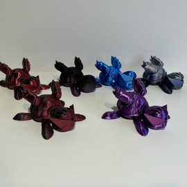 Articulated Speedle Turtles - Color: Black and red