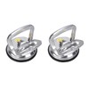SOLUDE 2Pack Aluminium Vacuum Heavy Duty Suction Cup Lifter for