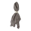 DII Everyday Collection, Fringed Solid Tabletop, Napkin Set, Gray, 6