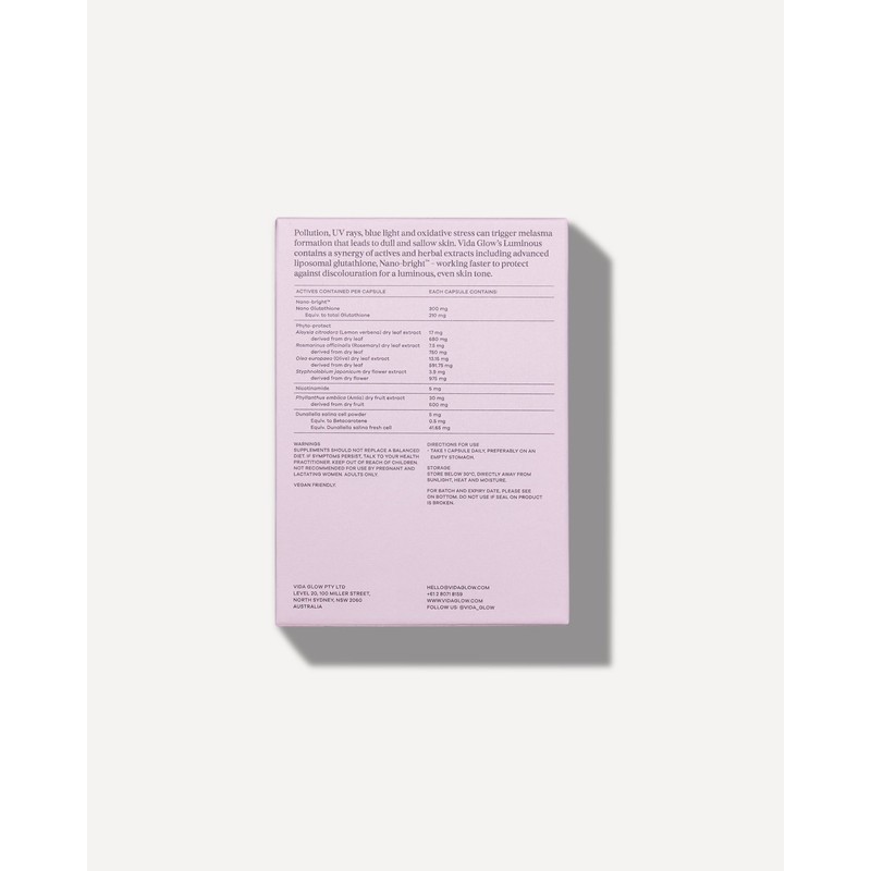Vida Glow Luminous - 30 Capsules