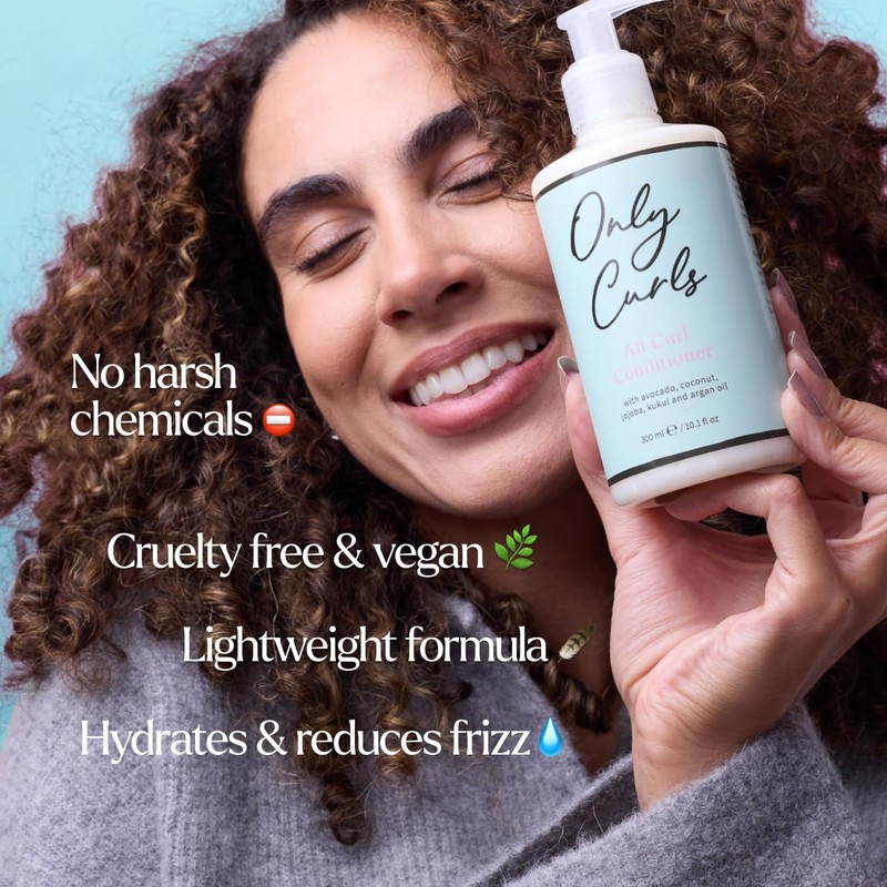 Only Curls Cleansing Bundle – 300ml Cleanser & Conditioner Duo