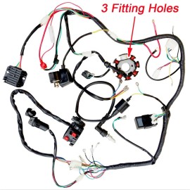 Unbranded 150cc 200 250 300cc QUAD ATV Go Kart Full Electrics Wiring Harness Rectifier Set