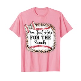 Girl I'm Just Here For Snacks Baseball Sister Toddler Youth T-Shirt