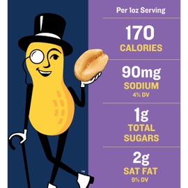 PLANTERS Salted Mixed Nuts, Peanuts, Almonds, Cashews, Brazil Nuts and Pecans, Party Snack, Plant-Based Protein, Quick Snack for Adults, After School Snack, Bulk Nuts, Kosher, 56oz Canister