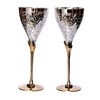 Stonkraft Engraved Pure Brass Premium Goblet Champagne Flutes Coupes Wine