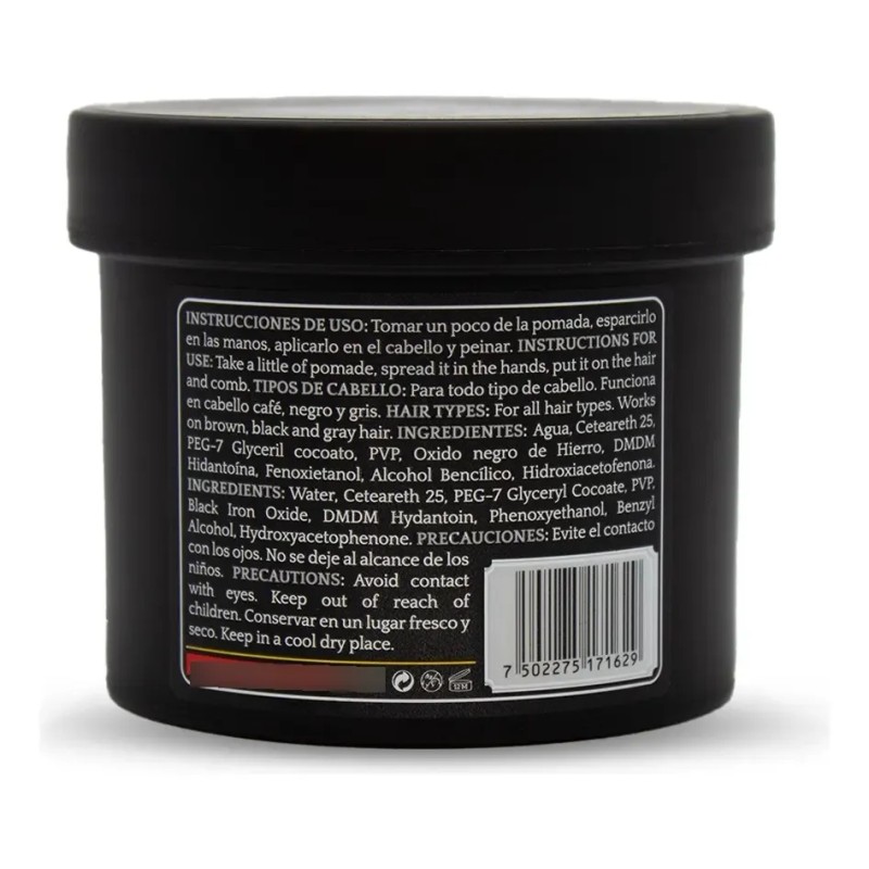 Mel Bros Co Pomada Negra Teñir Y Matizar Extra Fijación