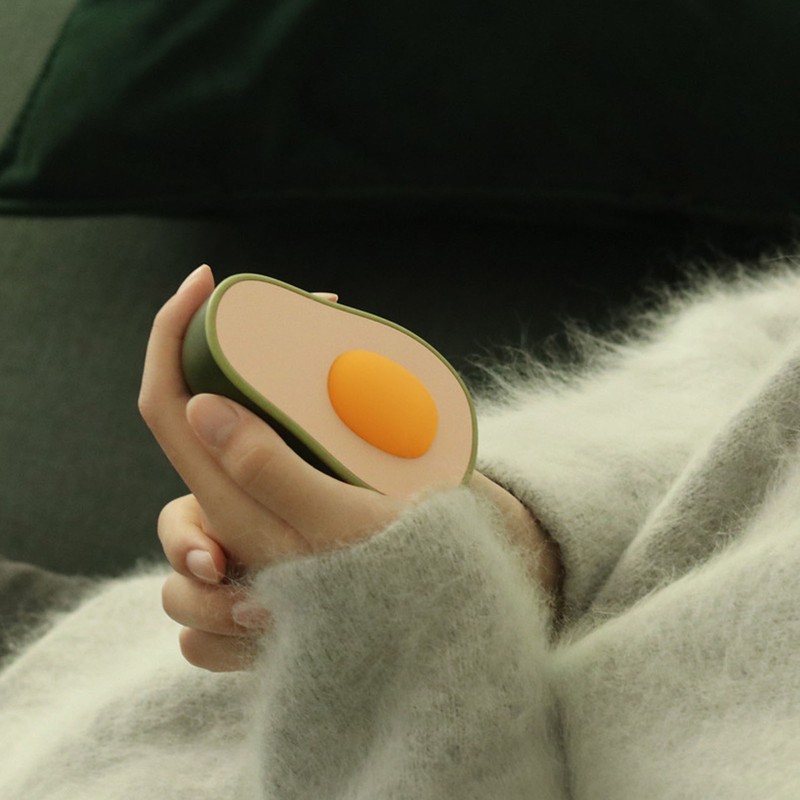 Avocado Electric Hand Warmer USB Cute Portable Hand Warmer Rechargeable