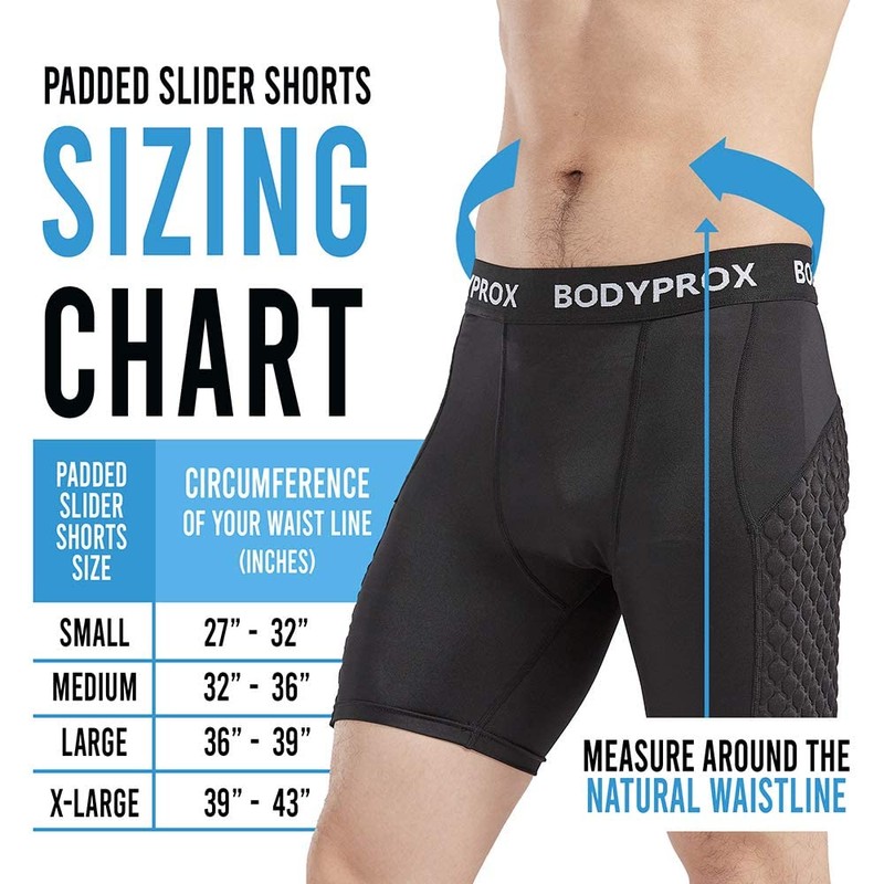 Bodyprox - Pantalones cortos deslizantes de béisbol para hombre, con