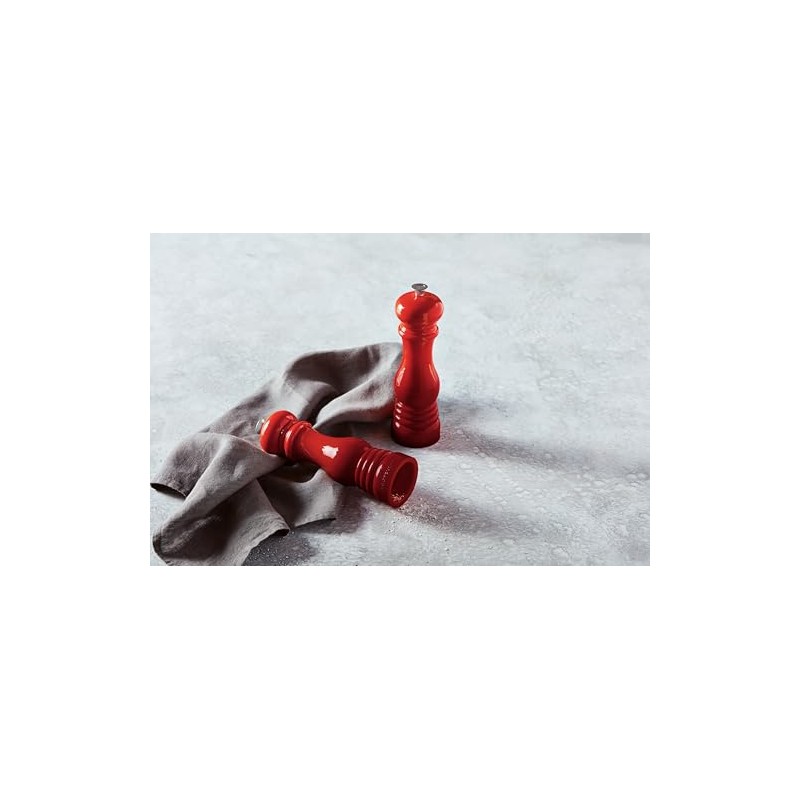 Le Creuset MG610-67 Salt and Pepper Mill Set, 8-Inch, Cerise
