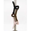 Satin Hair Claw Clamp 12.5cm Extra Strong Hold in Black,