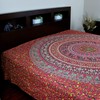 Cotton Mandala Elephant Floral Tablecloth Rectangle 68x102 Red Blue Green