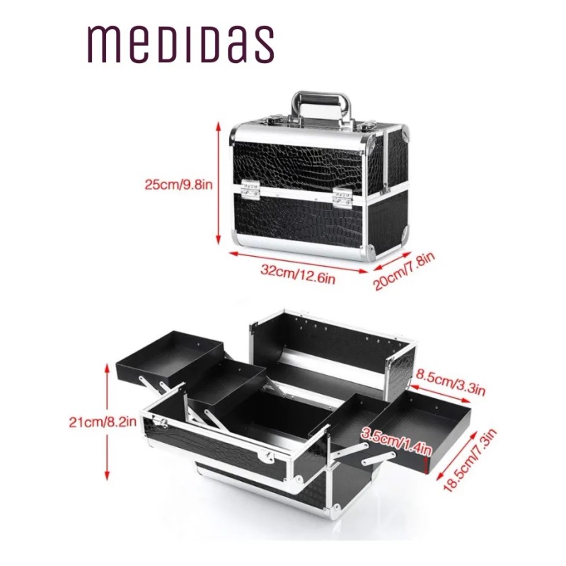 Neceser Maletín Cosmetiquera Profesional Belleza