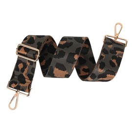 lola mae 2” Wide Shoulder Strap Replacement for Handbags Adjustable Removable Guitar Canvas Crossbody Belt for Purse (BGN136- (Leopard Br))