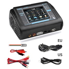 PUSLAKO HTRC T150 LiPo Battery Balance Charger RC Car Discharger 150W 10A 1-6S AC/DC for Li-ion Life NiCd NiMH LiHV PB Smart Battery