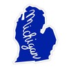 GT Graphics Michigan Blue State Shape - Vinyl Sticker Waterproof