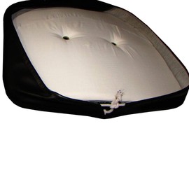 RAParts Black T295BLK Tractor Pan Seat Cover Fits Ford Fits John Deere Fits Massey Ferguson MF +