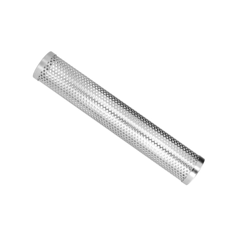 Smoker Box Cylindrical Detachable Large Capacity Fruit Wood BBQ Pellet