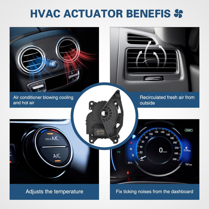GOOACC HVAC Air Temperature Blend Door Actuator 604-868 for Acura