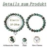 AWARDSEN 2 pieces heart gemstone bracelet women, crystal bracelet gemstone