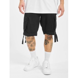 Brandit Urban Legend Vintage Cargo Shorts (S to 7XL) (Brandit Urban Legend Shorts) - Black , size: l