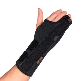 Ezy Wrap Boxer Fracture Splint Hand Brace with Finger Support – Wrist Brace Right Hand with Adjustable Fit, Hypoallergenic Material & Soft Edges – Designed for Metacarpal Fracture, Sprain, or Swelling