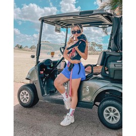 ED3SIZE Faldas de tenis para mujer con bolsillos, falda de golf atlética plisada, pantalones cortos integrados, falda deportiva de entrenamiento (azul, S)