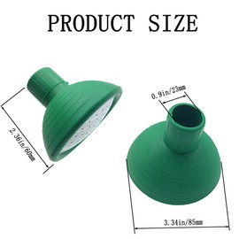 Watering Can Rose Head, Universal Water Sprinkler Sprayer,Garden Watering Can Replacement Nozzle for Watering Cans Garden Plants Indoor & Outdoor (Green-1Pcs)