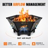 Fire Pit for Camping- 23Inch Small Collapsible Firepit for Patio