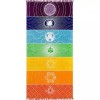 Deluxe Tela 7 Chakras Alfombrilla Yoga Meditación Manta Decoración