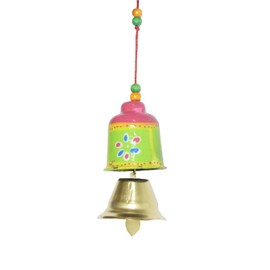 Colorful Bells Windchimes Jhoomar Hanging for Home Door, Wall, Temple, Bedroom, Decorative Accessories for Party, Festival Decor, Wedding, Christmas Festivities Gift Size:- 20 Inch (Bells)